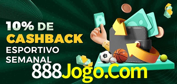 10% de bônus de cashback na 888Jogo.Com